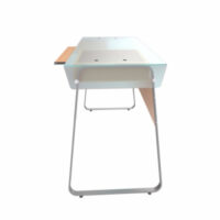 Escritorio para computadora con tope de vidrio XTECH