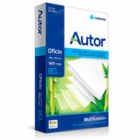 CAJA X 10 RESMAS LEDESMA AUTOR 80GRS OFICIO