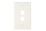 Placa de pared COMMSCOPE 1-2111009-3 de 2 salidas. Color Blanco