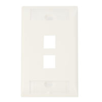 Placa de pared COMMSCOPE 1-2111009-3 de 2 salidas. Color Blanco