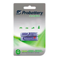 BLISTER DE PILAS RECARGABLES PROBATTERY NIQUEL METAL AAA 12V X2 UNIDADES