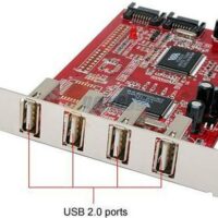 PLACA USB 2.0 X4 + SERIAL ATA X2 PCI