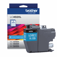 Cartucho de Tinta Brother LC402XLCS CYAN P/ MFCJ5340DW (1.500 PÁG)