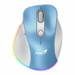 MOUSE GENIUS ERGO 9000S PRO 2.4GHZ+BT LIGHT BLUE