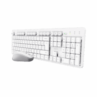 Kit Teclado y mouse Trust Ody II White