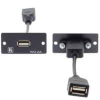 Wall Plate Inserción Kramer Wu-aa-g Usb (a / A) Gris