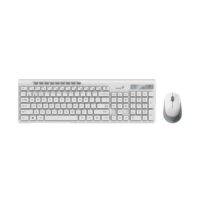 Kit Teclado y Mouse Wireless Genius SS8230 Bluetooth White