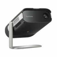 ViewSonic Proyector LED portátil M1X con soporte inteligente, altavoces Harman Kardon, batería incorporada, llave H/V, ajuste de 4 esquinas, Bluetooth, Wi-Fi, USB-C, USB A alimentado