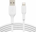 Cable Belkin Lightning to USB-A BOOST CHARGE (1mt, blanco)