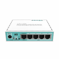 RB MIKROTIK 750R2 5ETHERNET LVL4 CASE Y FUENTE