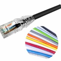 CO1, Cat 5e, UTP, CM, Black, 2FT