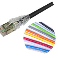 Patch Cord Cat 6A blindado (S/FTP), color blanco, de 0,6 m