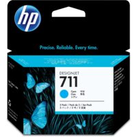 HP 711 Pack x3 Cyan Ink Cartridge 29ml (1171)