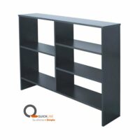 BIBLIOTECA 1851 SUPERIOR 91x116x24 NEGRO/CEDRO