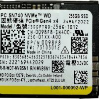 Disco SSD M.2 NVME 256GB WESTERN DIGITAL SN740 2230 BULK