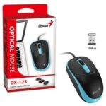 Mouse GENIUS DX-123 USB BLACK/BLUE