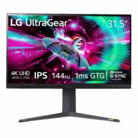 Monitor LG Gamer UltraGear™ 31.5" 4k UHD IPS, 144Hz, 1ms