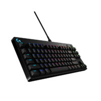 Teclado Mecánico Logitech G Pro RGB (Switch GX Blue, USB, Negro)