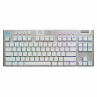 Teclado Inalámbrico Logitech G915 TKL LIGHTSYNC RGB Mecánico, Gamer, GL Táctil, Blanco