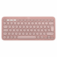 Teclado Inalámbrico Logitech Pebble Keys 2 K380s, Bluetooth, Rosa, Español