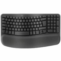 Teclado Logitech Wireless Wave Keys Ergo Black Esp 920-012278