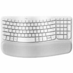 Teclado Logitech Wireless Wave Keys Ergo Blanco Español 920-012279