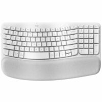 Teclado Logitech Wireless Wave Keys Ergo Blanco Español 920-012279