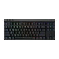 Teclado Inalámbrico Logitech G G515 Lightspeed TKL, Lightsync RGB, Mecánico, Gamer, GL Táctil, Negro