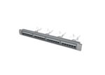 Panel de Parcheo de 24 Puertos Cat 6A Sistema 110 GigaSpeed X10D iPatch Envolve