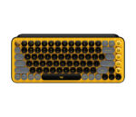 Teclado Inalambrico Logitech POP Keys, negro y amarillo