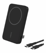 Cargador Inalambrico Qi2 15W Power Bank Belkin 5.000 mAh Stand NEGRO