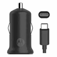 CARGADOR MOTOROLA 18W CARGA PARA AUTO NEGRO MOTOROLA