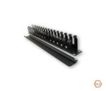 ORGANIZADOR DE CABLE GLC 19" 2U NEGRO C/TAPA