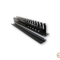 ORGANIZADOR DE CABLE GLC 19" 2U NEGRO C/TAPA