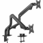 Soporte doble de Monitor/TV de 17″ a 32″ de nesa hidráulico