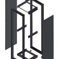 Rack BOX 19" 45U 1000mmprof(N) DESARMA GABITEL