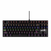 Teclado Raptor Fireclaw M87 Mecanico Retroiluminado Switch Red Outemu