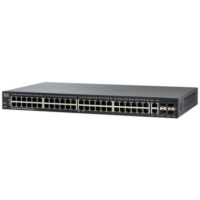Switch Administrado Cisco SF350-48P con 48 puertos 10/100 más 382W PoE, 4 Gigabit Ethernet (GbE) Combo SFP,