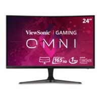 Monitor Viewsonic 24"curvo FHD , 1ms, 165Hz con FreeSync