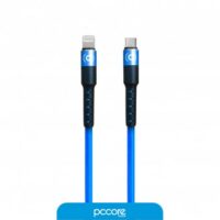 Cable Foxbox Round Usb A Lightning  Celeste 1m