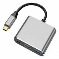 Cable Adaptador USB C + HDMI to USB C