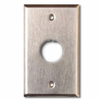 Placa de Pared Reforzada Siemon XFP-S-02-SS de 2 Puertos, Acero Inoxidable, Para Uso Industrial, Color Plateado