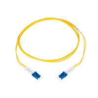 Pigtail de Fibra Óptica LC/UPC Simplex, Monomodo OS1/OS2 XGLO, OFNR, Color Amarillo, 1 Metro