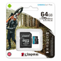 Memoria MicroSD Kingston  64GB CANVAS GO+