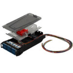 Cassette de Empalme LightVerse 12 Fibras LC OM4, Adaptador Aqua, 900µm, LSOH, 1mt