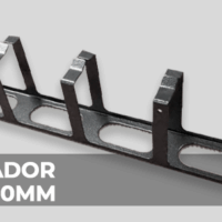 Organizador Gabitel 19` 1U SIMPLE (N) Anilla 70mm