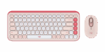 Combo Teclado + Mouse Logitech Pop Icon Rose BT