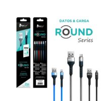 Cable Foxbox Round Usb A Type-c  Celeste 1m