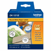 Rollo Etiquetadora Brother DK1218 24MM Redonda 1000 ETIQ