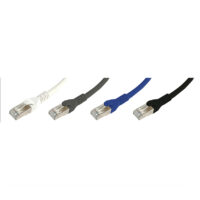 Copper, Patch Cord, RJ45, RJ45, Category 6A, F/UTP, T568A/B, Stranded, LSOH-1, White Cable, White Boot, 1 Meter, 26 AWG